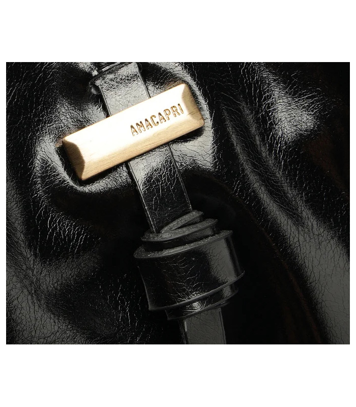 Cartera - Oval Grande - Negro