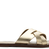 Sandalia de cuero Millie Dorado