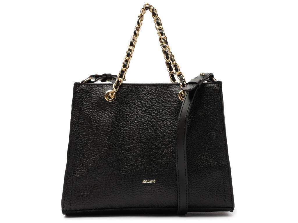 Cartera - Dos Asas Mediana - Negro