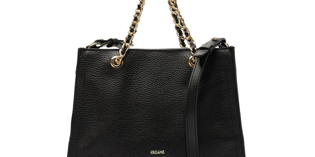 Cartera - Dos Asas Mediana - Negro