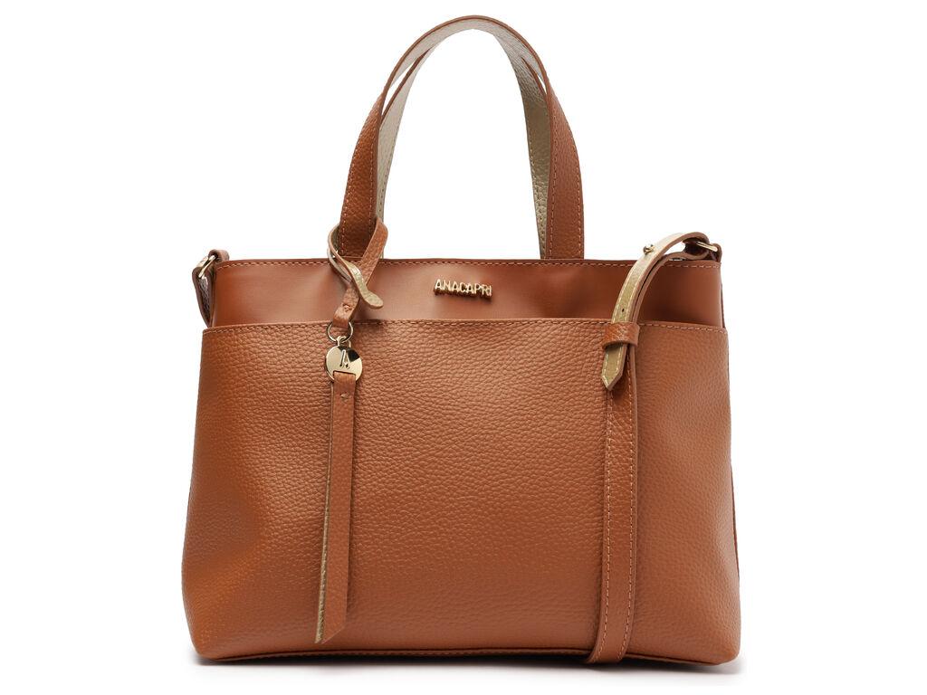 Cartera - Dos Asas Mediana - Cafe
