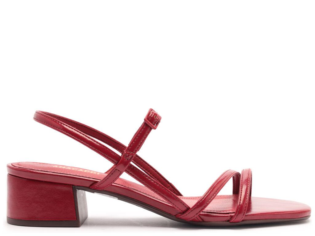 Sandalia - Luna - Rojo