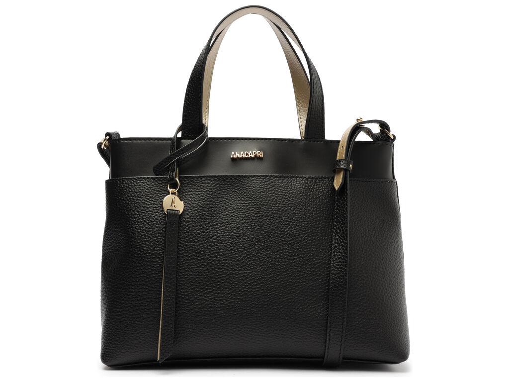 Cartera - Dos Asas Mediana - Negro