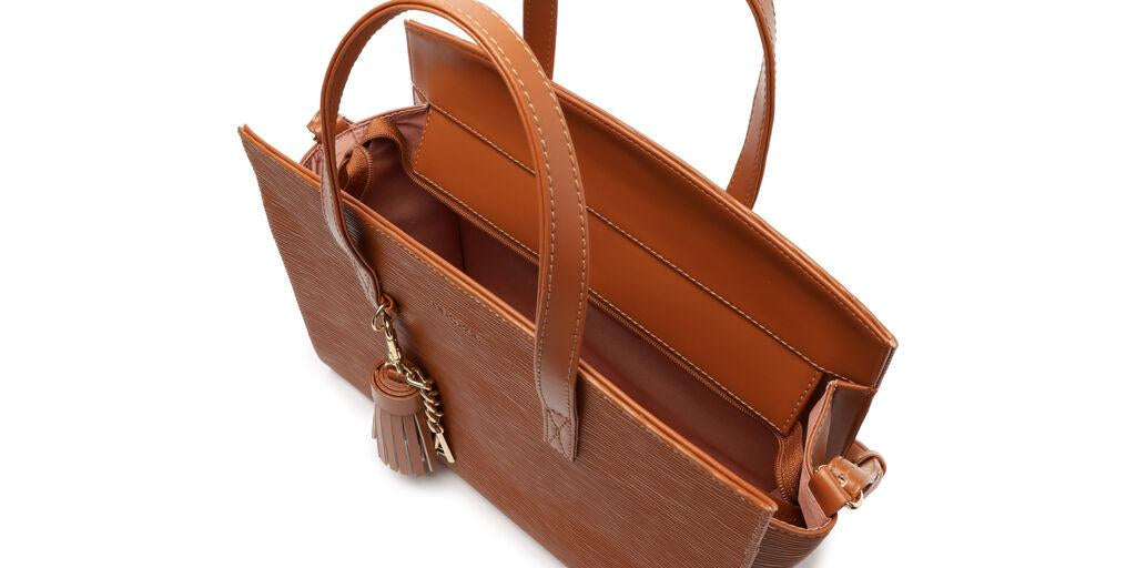 Cartera - Dos Asas Mediana - Cafe