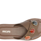 Sandalia de cuero Maya Chocolate