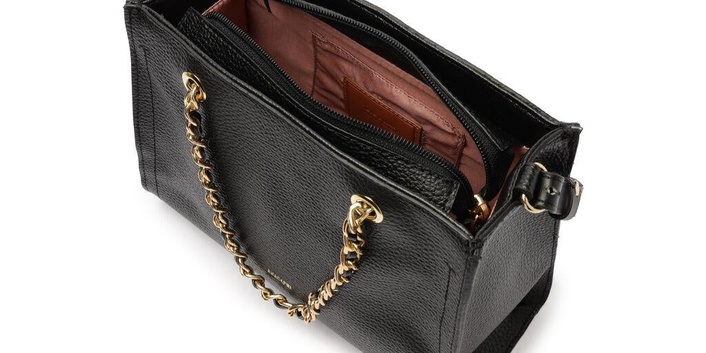 Cartera - Dos Asas Mediana - Negro