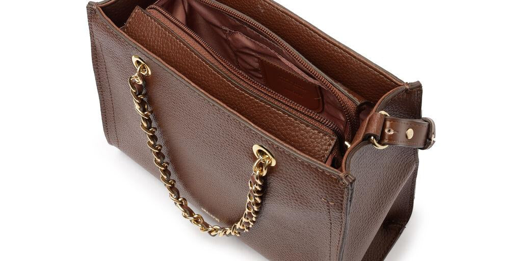 Cartera - Dos Asas Mediana - Chocolate