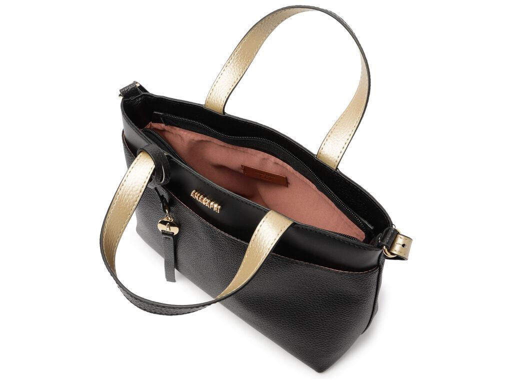 Cartera - Dos Asas Mediana - Negro