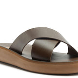 Sandalia de cuero Bianca Chocolate