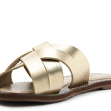 Sandalia de cuero Millie Dorado