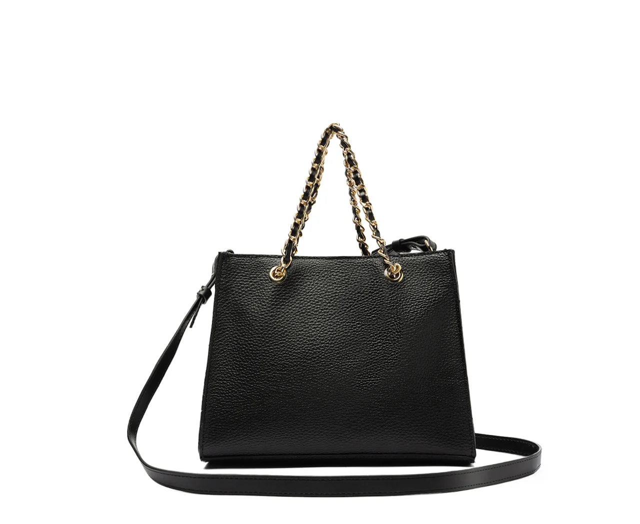 Cartera - Dos Asas Mediana - Negro