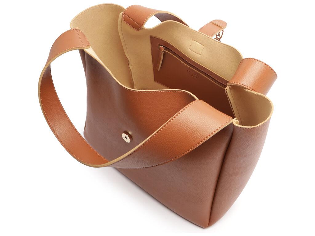 Cartera - Dos Asas Grande - Cafe