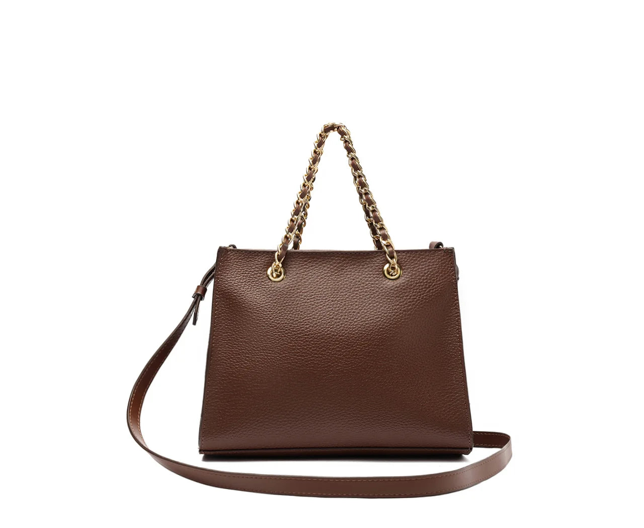 Cartera - Dos Asas Mediana - Chocolate