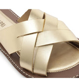Sandalia de cuero Millie Dorado