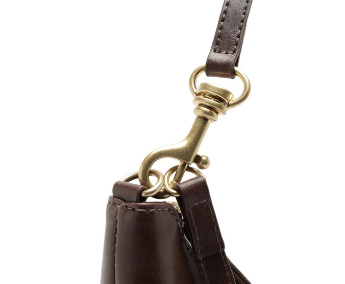 Cartera - Oval Pequeña - Chocolate