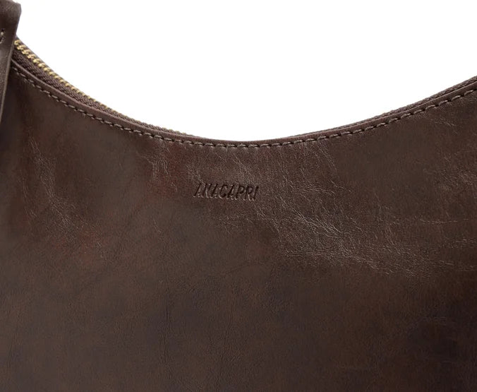 Cartera - Oval Pequeña - Chocolate